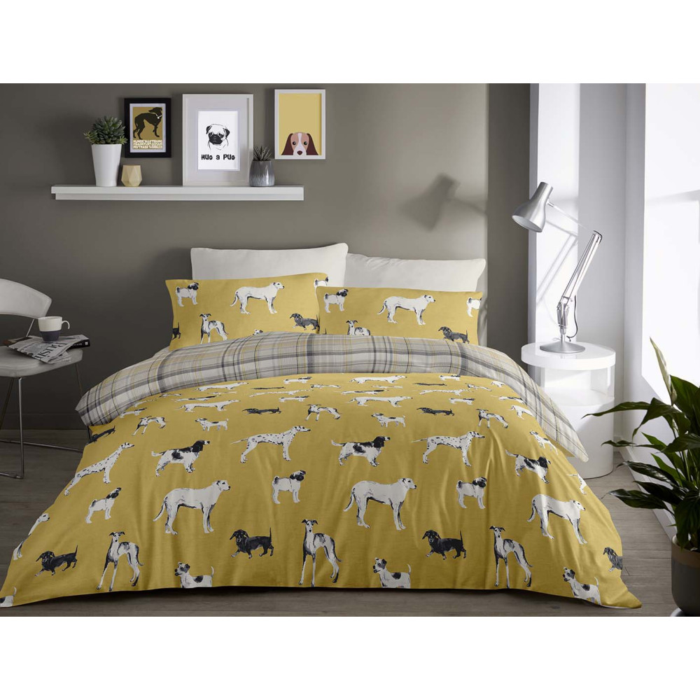 Reversible Dog Duvet Cover 