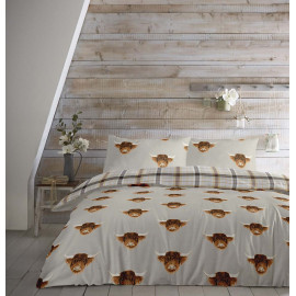 Duvet Cover Highland Cow Natural