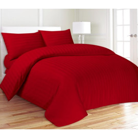 Duvet  Cover Satin stripe Red Duvet  Cover Satin stripe Red
