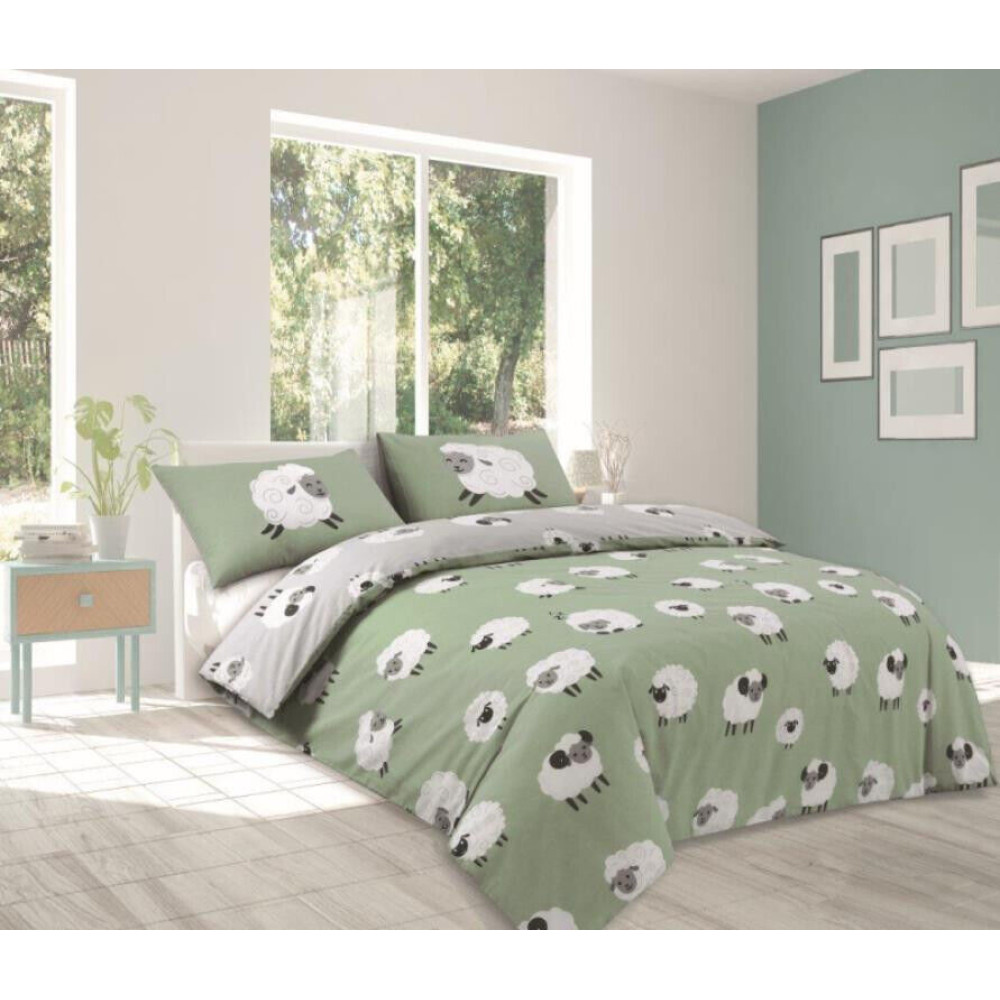 Duvet Cover Dotty Sheep Duck Egg 