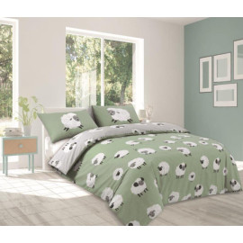 Duvet Cover Dotty Sheep Duck Egg 