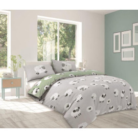 Duvet Cover Dotty Sheep Duck Egg 