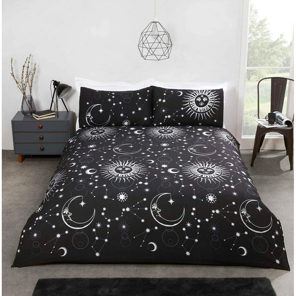 Duvet Cover Celestial Black 