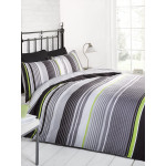 Duvet Cover Cambridge Stripe Black 