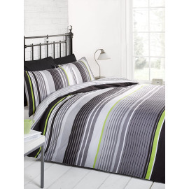 Duvet Cover Cambridge Stripe Black 