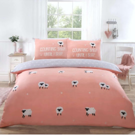 Duvet Cover Counting Sheep Blush  Duvet Cover Counting Sheep Blush
