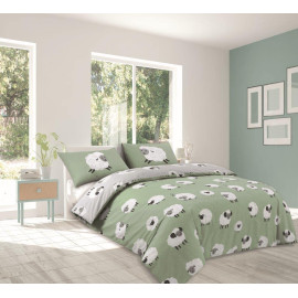 Duvet Cover Fluffy Sheep duck egg