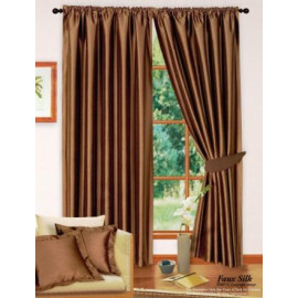 Curtains Faux Silk fully lined 66 x 72"